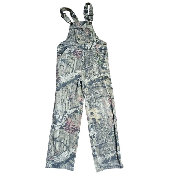 Cabela's Bib Overalls Kids M Camo Camouflage Hunting Outdoor Cotton Blend - Picture 7 of 10